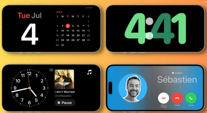 酉阳苹果手机维修分享iOS17横屏充电待机显示有什么好处 