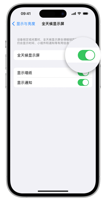 酉阳苹果14维修店分享如何自定义 iPhone 14 Pro 常亮显示屏 