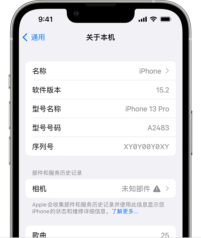 酉阳苹果维修分享iPhone 出现提示相机“未知部件”是什么原因？ 