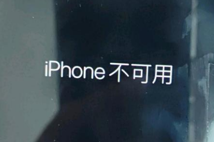 酉阳苹果服务网点分享锁屏界面显示“iPhone 不可用”如何解决 