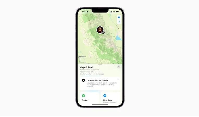 酉阳苹果14维修分享iPhone14系列中 FindMy功能通过卫星分享位置方法教程 